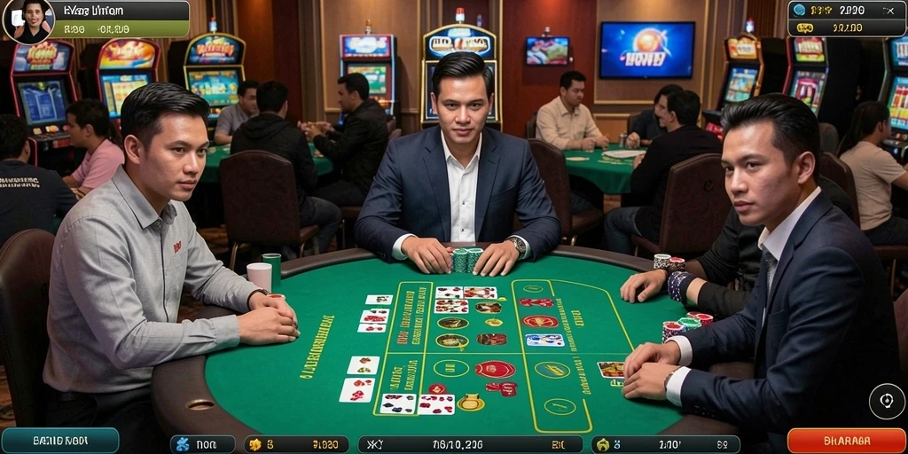 Leaderboard interaktif yang menunjukkan peringkat pemain.